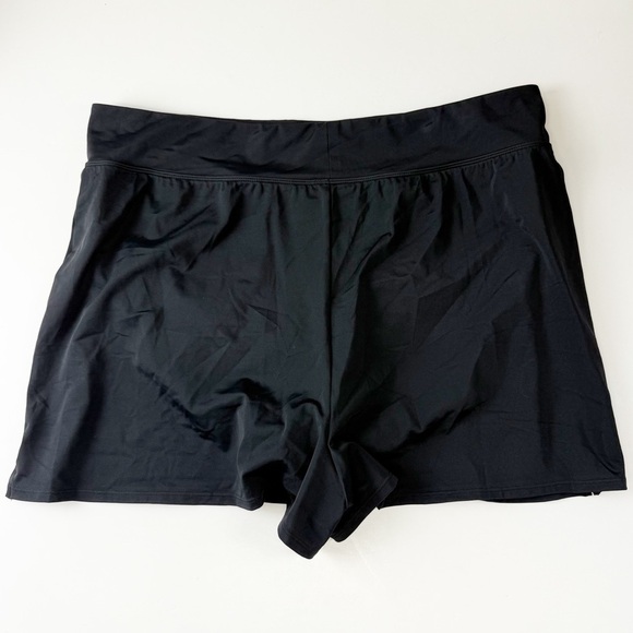 Swim Solutions Boyshorts Womens 24W Black Thigh Minimizer Swim Bottom - Picture 2 of 10